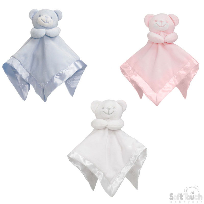 White/Pink/Blue Bear Comforter BC21