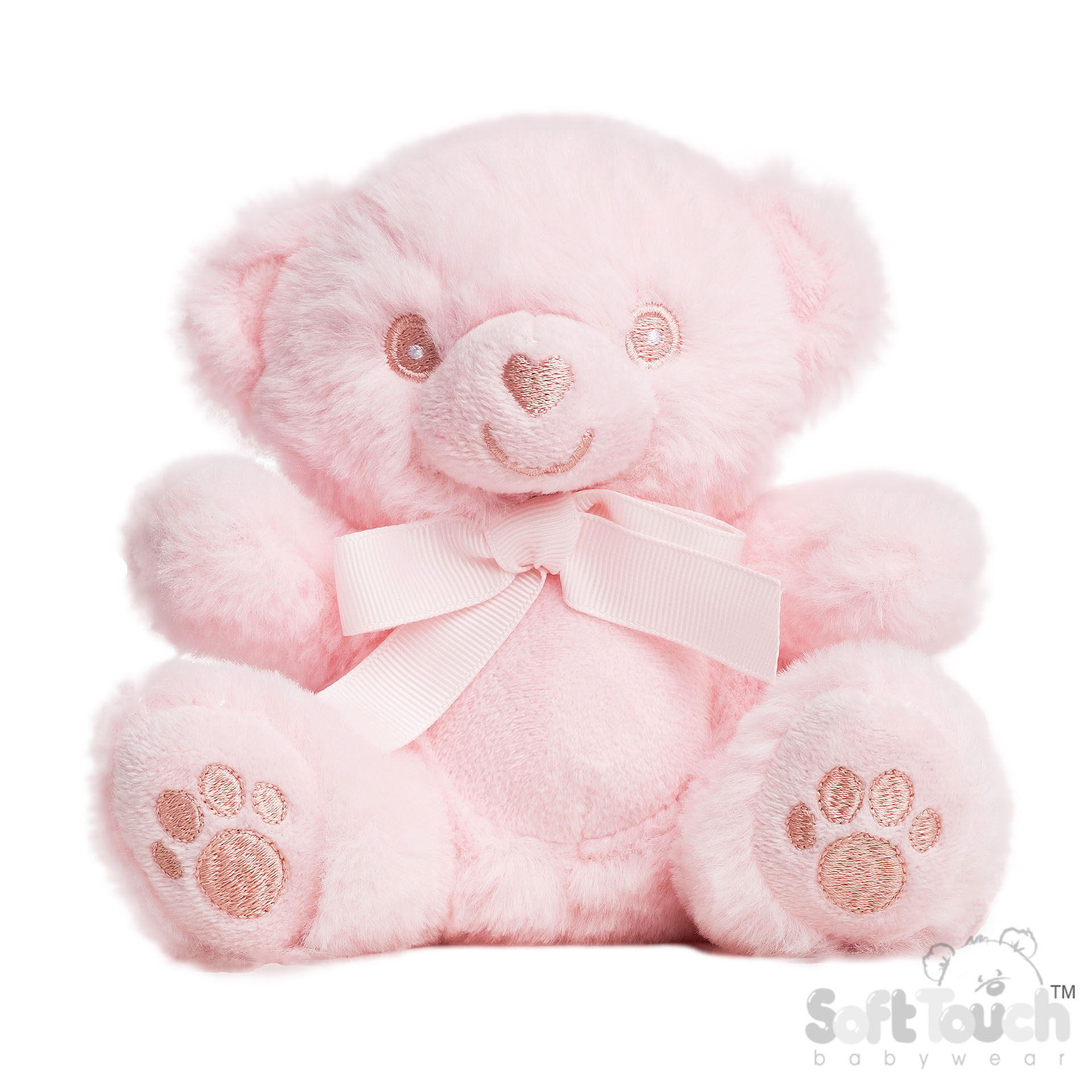 Pink Eco Recycled Teddy Bear with Paws : EST60-P