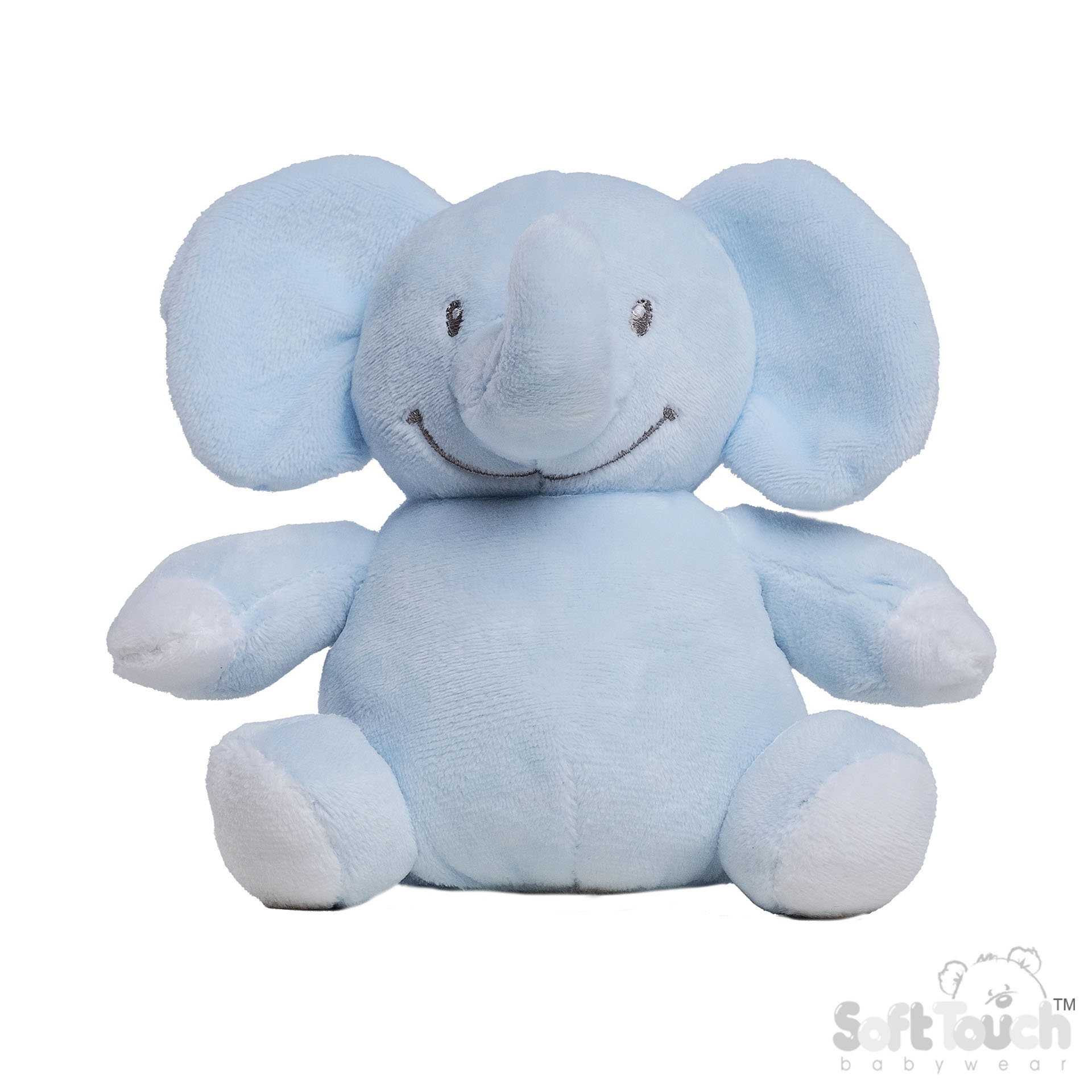 Blue Eco Recycled Elephant Soft Toy No. ETE66-B