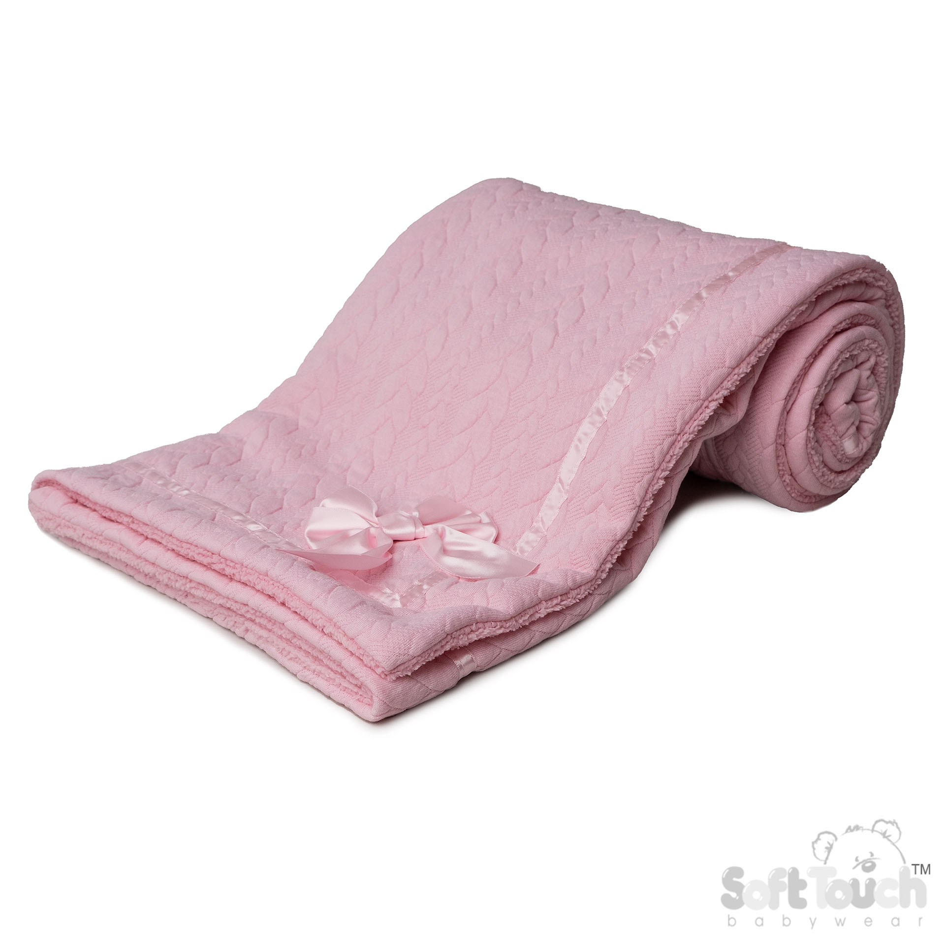 Pink Cable Wrap w/Sherpa Back : FBP246-P