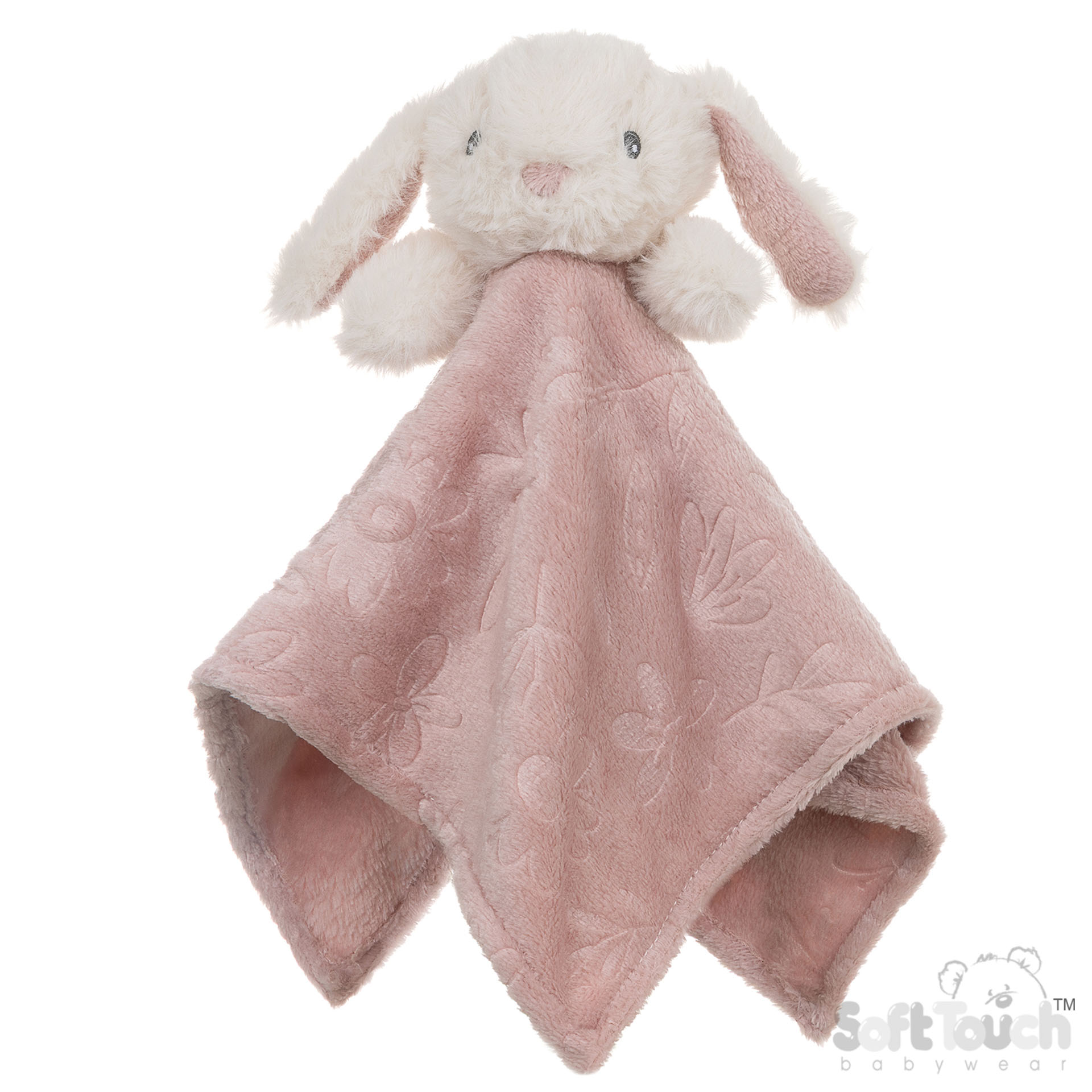 Dusty Pink Bunny/Floral Comforter - BC305-DP