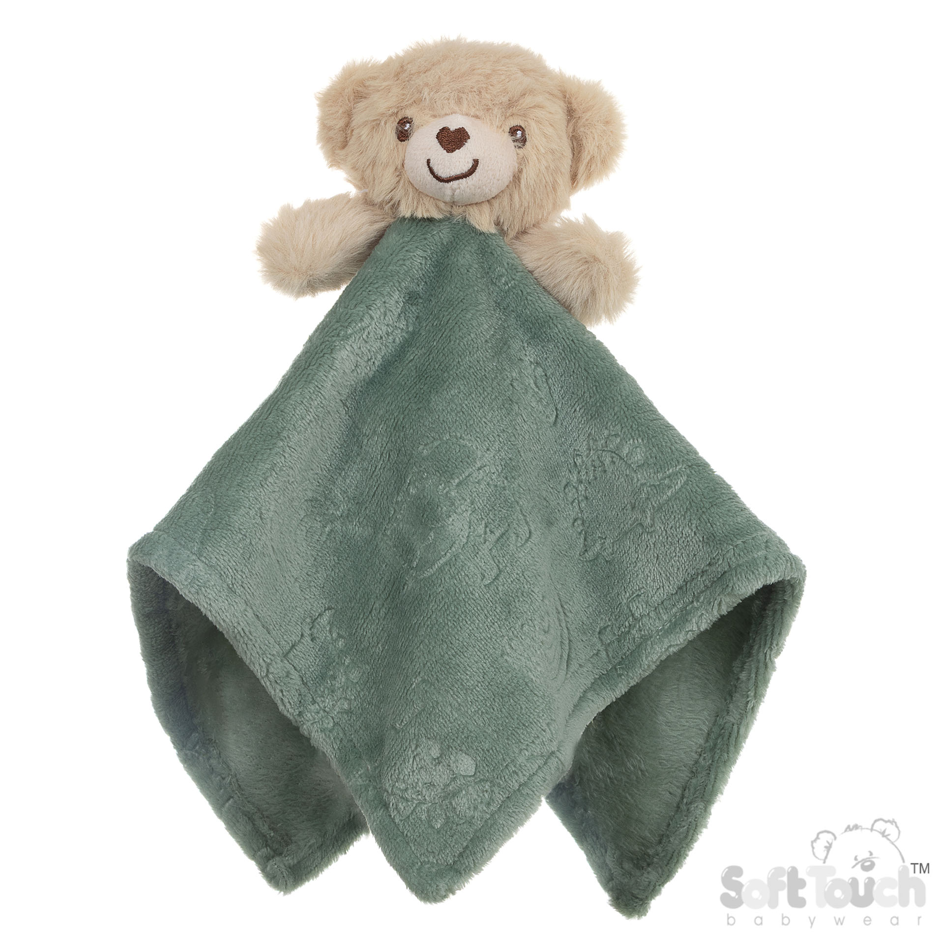  Sage Green Bear/Elephant/Dinosaur Comforter - BC305-SG